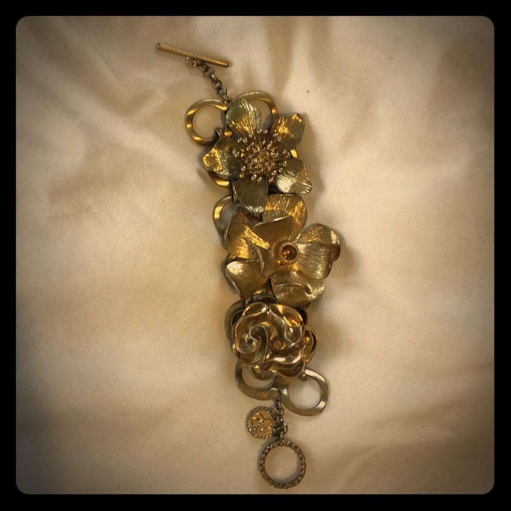 Gold Floral Bracelet